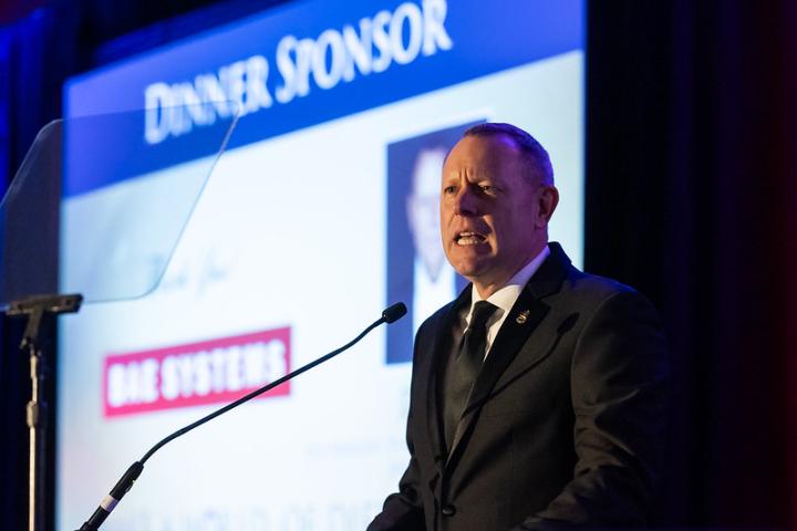 BAE corporate sponsor at 2025 NMCRS Ball