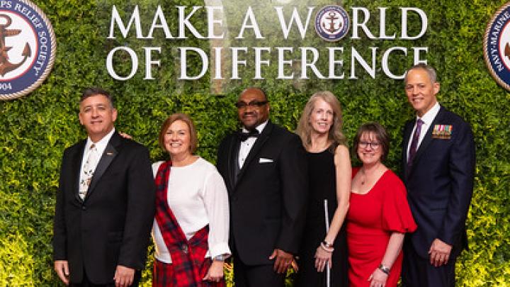 Senior leadership team at the 2025 NMCRS Ball 